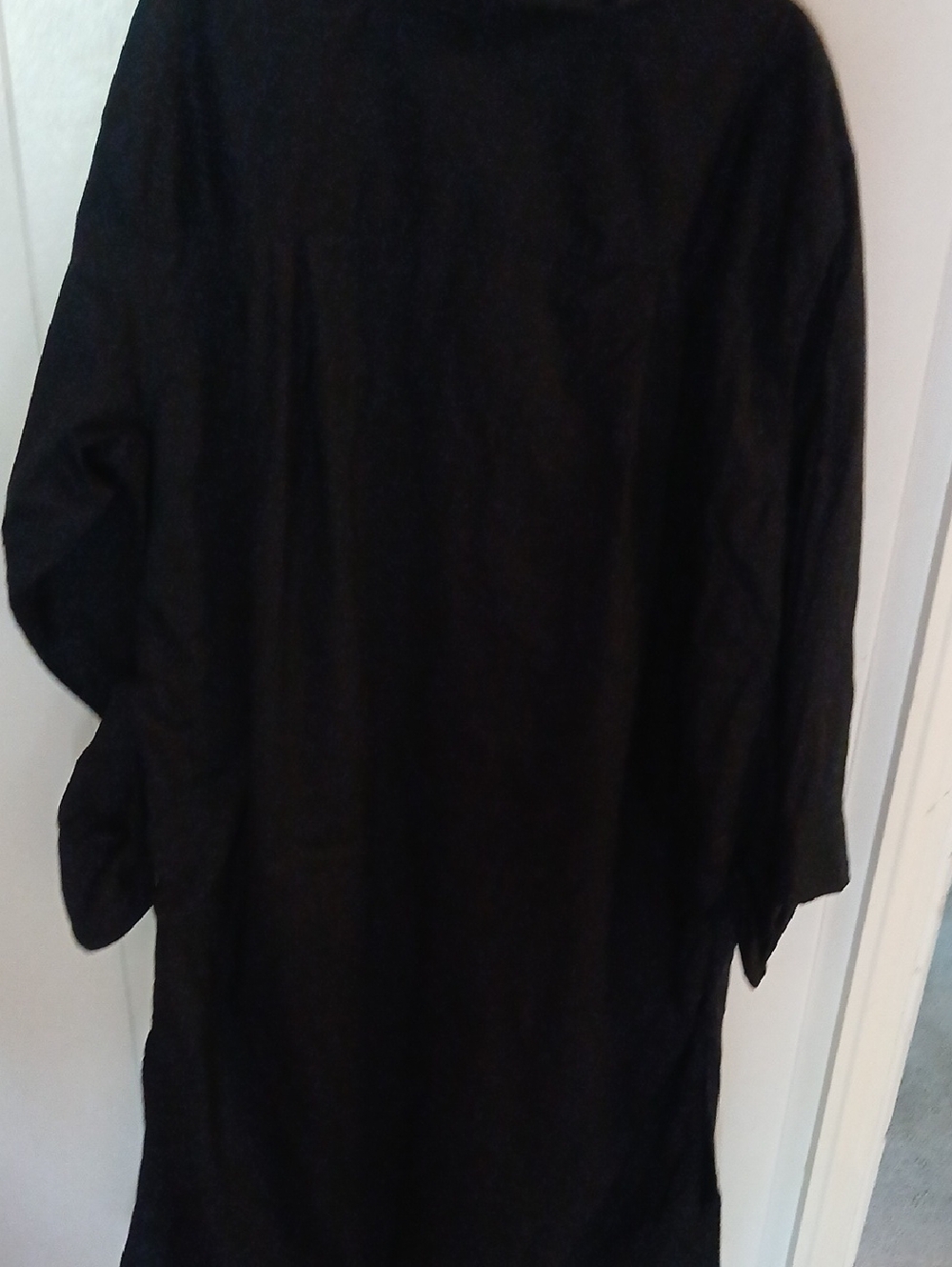 Old Navy Black Maxi Dress Shirt Dress - Picture 4 of 5